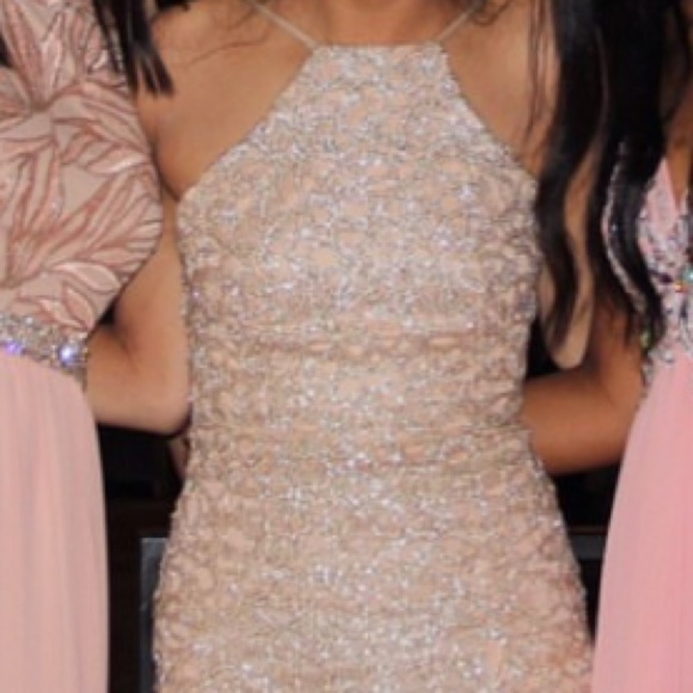GOLD SPARKLY PROM DRESS
